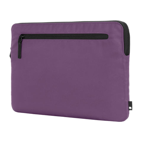 Incase Compact Laptop Sleeve with Flight Nylon - 16 Inch MacBook Pro and Laptop Case – Slim Computer Sleeve with Faux Fur Lining, Front Accessory Pocket with Zipper - Nordic Mauve
