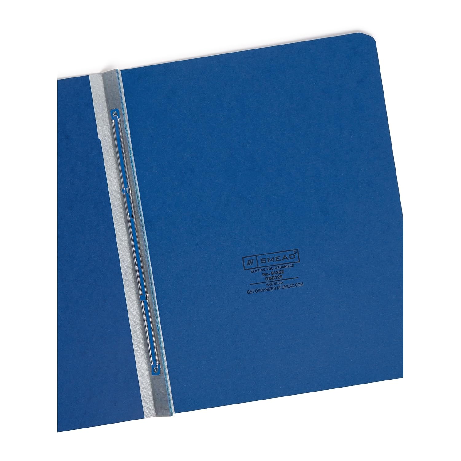 Smead 81352 Side Opening PressGuard Report Cover Prong Fastener Letter Dark Blue