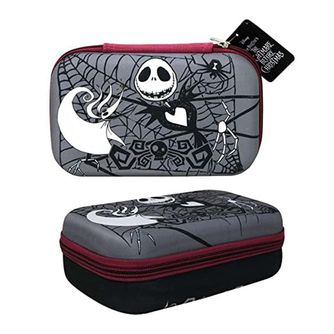 Disney Nightmare Before Christmas Molded EVA Pencil Case Jack Zero and Oogie Boogie Zippered School Supply Pouch