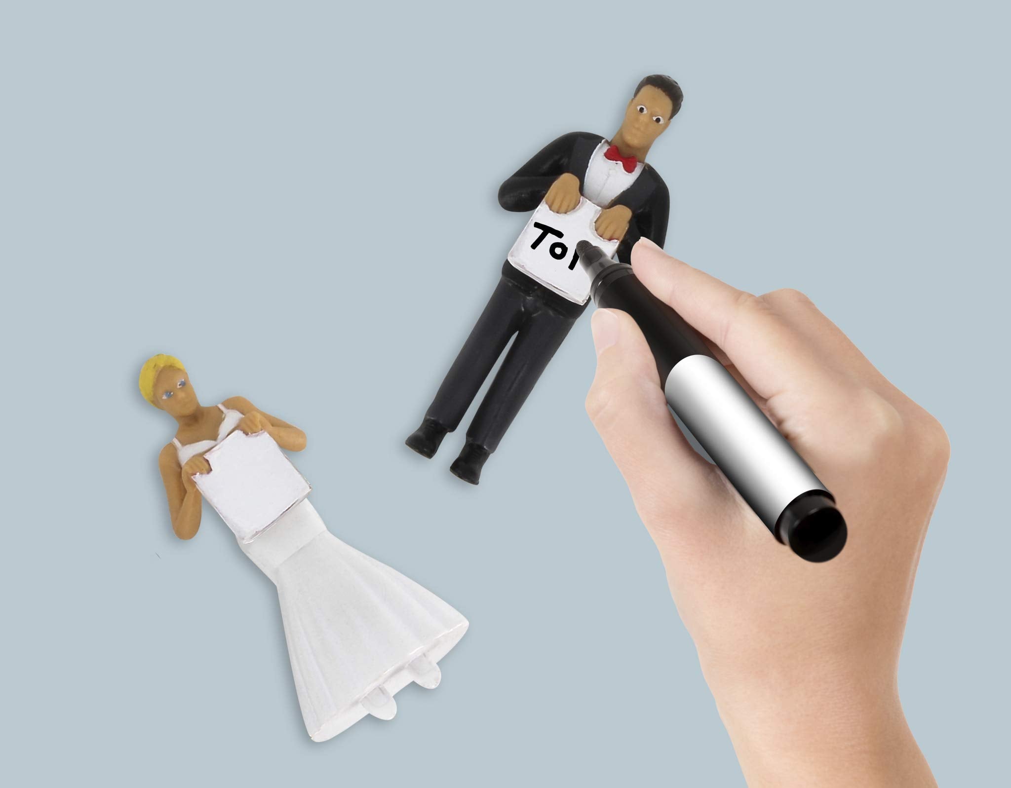 NPW-USA NPW61307 NPW Cocktail/Wine Glass Markers, Happy Couple