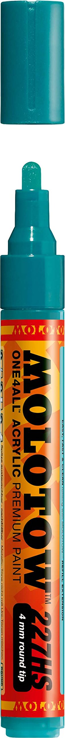 MOLOTOW ONE4ALL Acrylic Paint Marker, 4mm, Lagoon Blue, 1 Each (227.221)