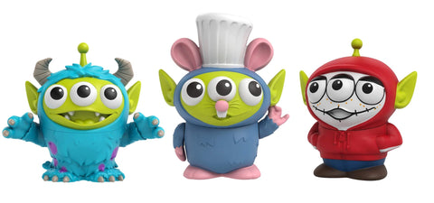 Mattel ​Pixar Alien Remix Toy Story Aliens Miguel, Sulley & Remy 3-Pack Toys, Movie Character Figures Approx 3-in, Collectors Gift Ages 6 Years & Up