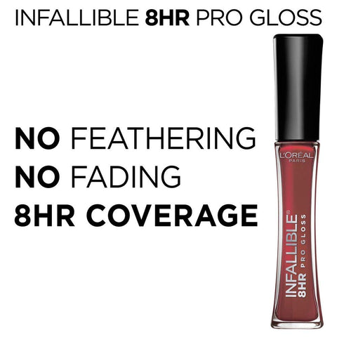 L’Oreal Paris Makeup Infallible 8 Hour Hydrating Lip Gloss, Dulce De Leche, 0.21 Fl Oz