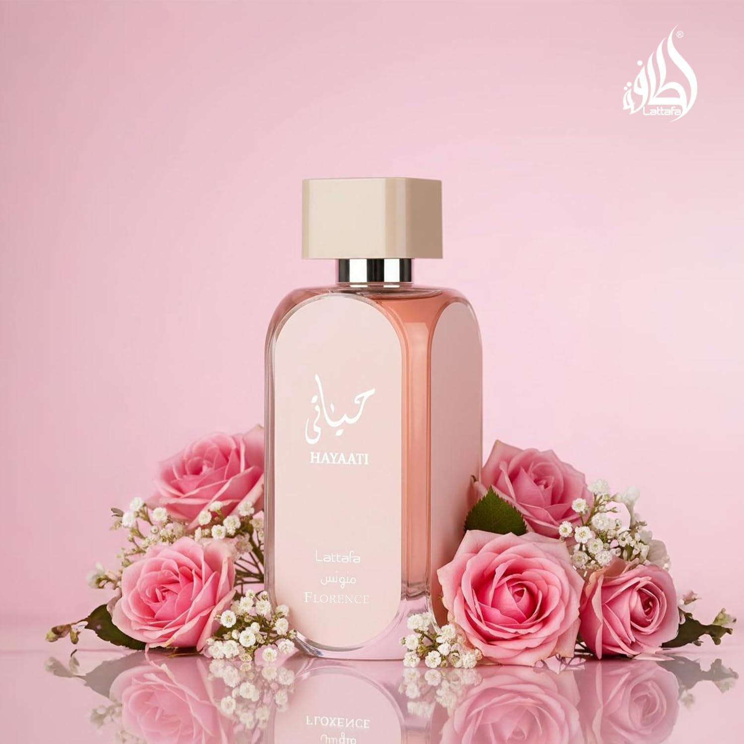 Lattafa Hayaati Florence for Women Eau de Parfum Spray, 3.4 Ounce