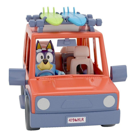 Bluey, 4WD Family Vehicle, with 1 Figure and 2 Surfboards | Customizable Car - Adventure Time | for Ages 3+, Multicolor, 13018