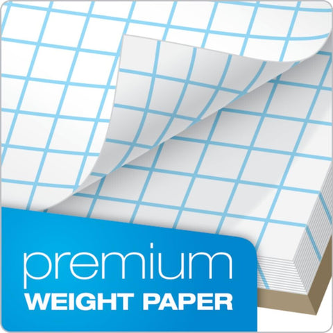 TOPS Quadrille Pad, Gum-Top, 8-1/2 x 11 Inches, Quad Rule , White Paper, 50 Sheets per Pad (33051)