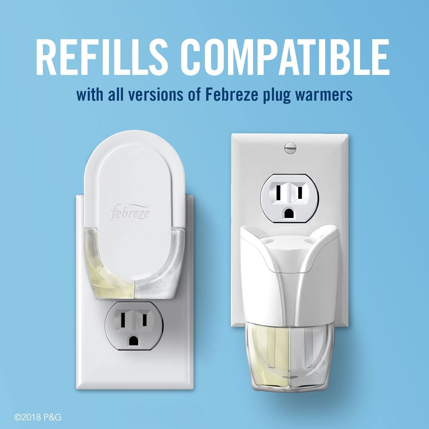 Febreze Plug In Air Freshener Scented Oil Refill, Gain Original Scent