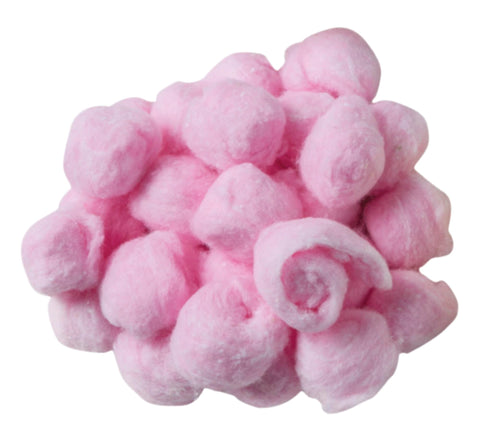 Creativity Street Cotton Decorated Craft Fluff Ball, Pink, Pack of 100,4 oz