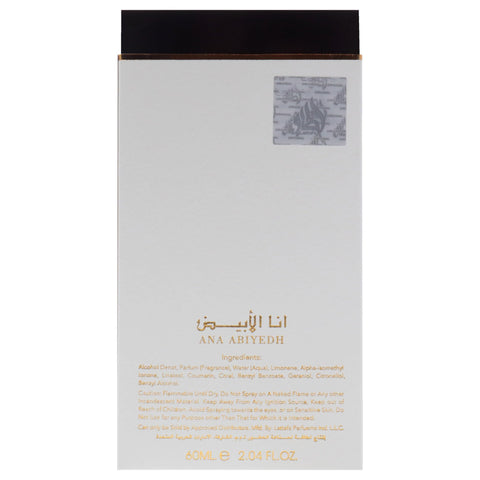 Lattafa Perfumes Ana Abiyedh Leather for Unisex Eau De Parfum Spray, 2.0 Ounce