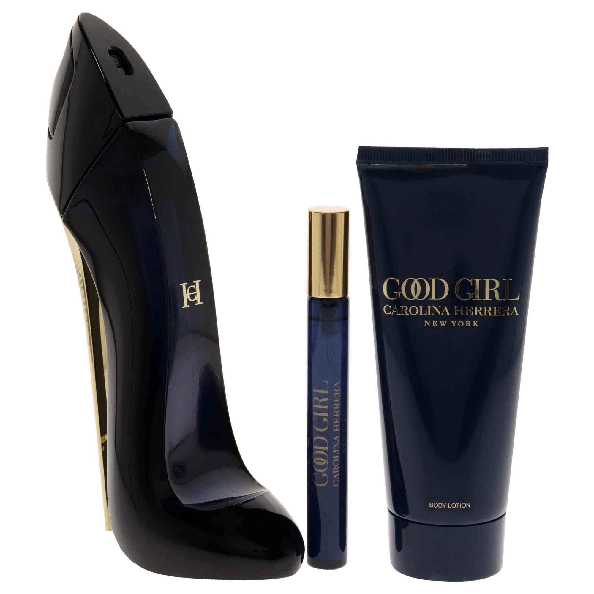 Good Girl by Carolina Herrera for Women - 3 Pc Gift Set 2.7oz EDP Spray, 3.4oz Body Lotion, 10ml EDP Spray