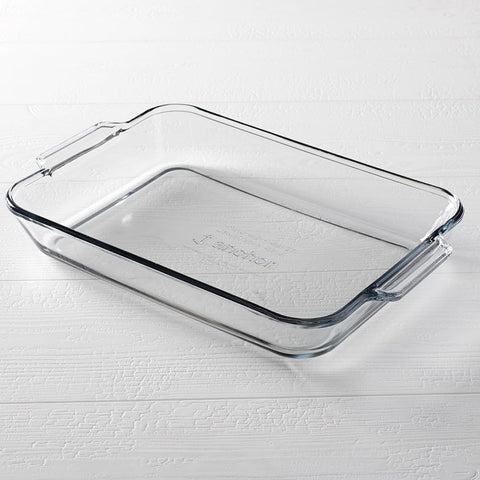 Anchor Hocking 4.8 Quart Rectangular Glass Baking Dish (1 piece, tempered tough, dishwasher safe)