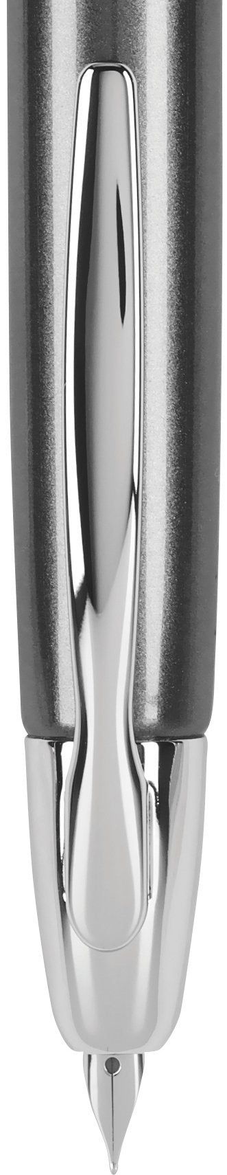PILOT Vanishing Point Collection Refillable & Retractable Fountain Pen, Gun Metal Gray Barrel with Rhodium Accents, Blue Ink, Medium Nib (60533)