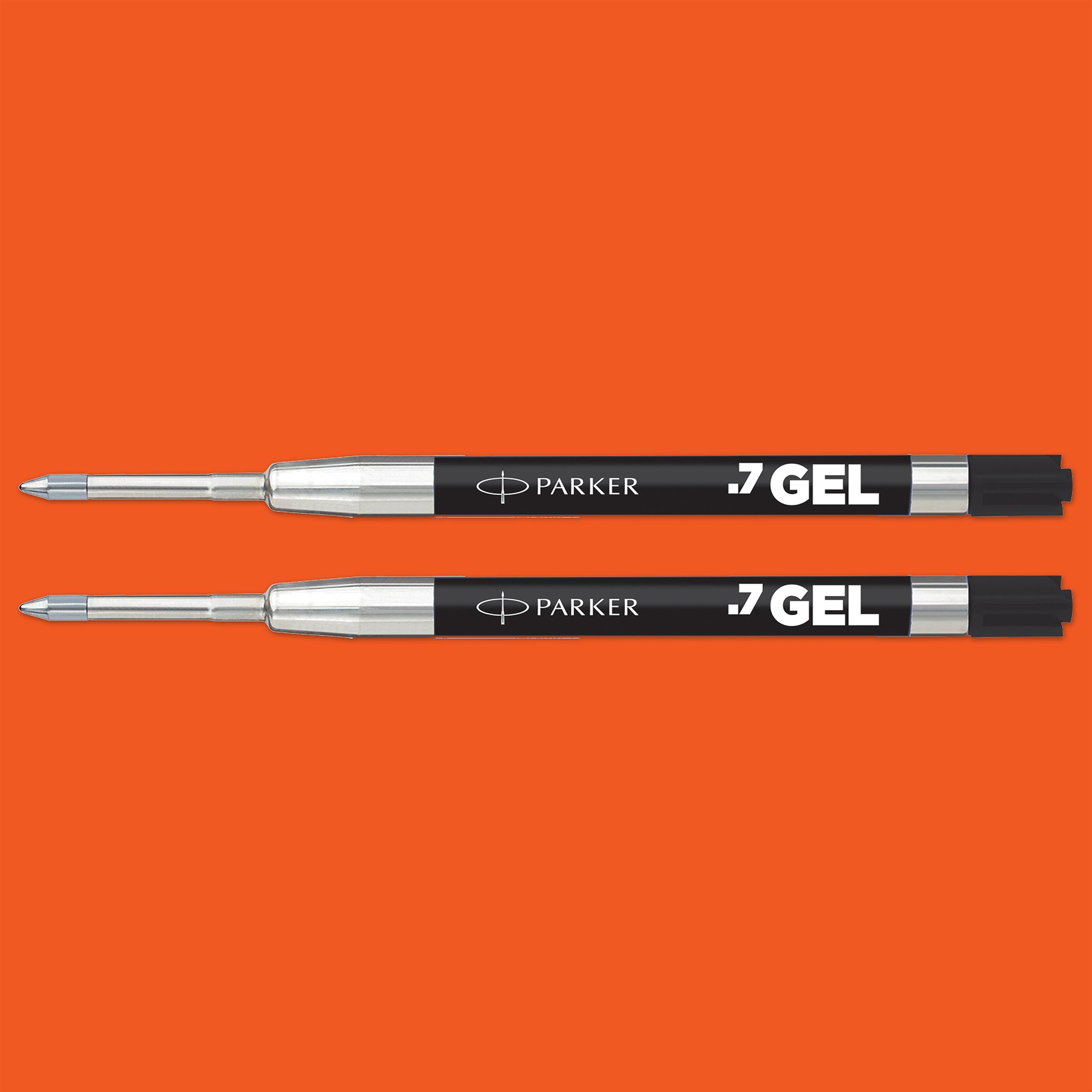 Parker Jotter Originals Gel Pen Refills | Smooth Black Gel Ink Refills | Medium Tip (0.7mm) | 2 Count