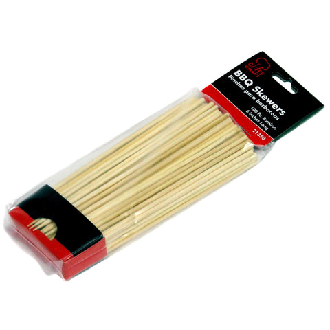 Chef Craft Select Bamboo Barbecue Skewers, 6 inch 100 Piece Set, Natural