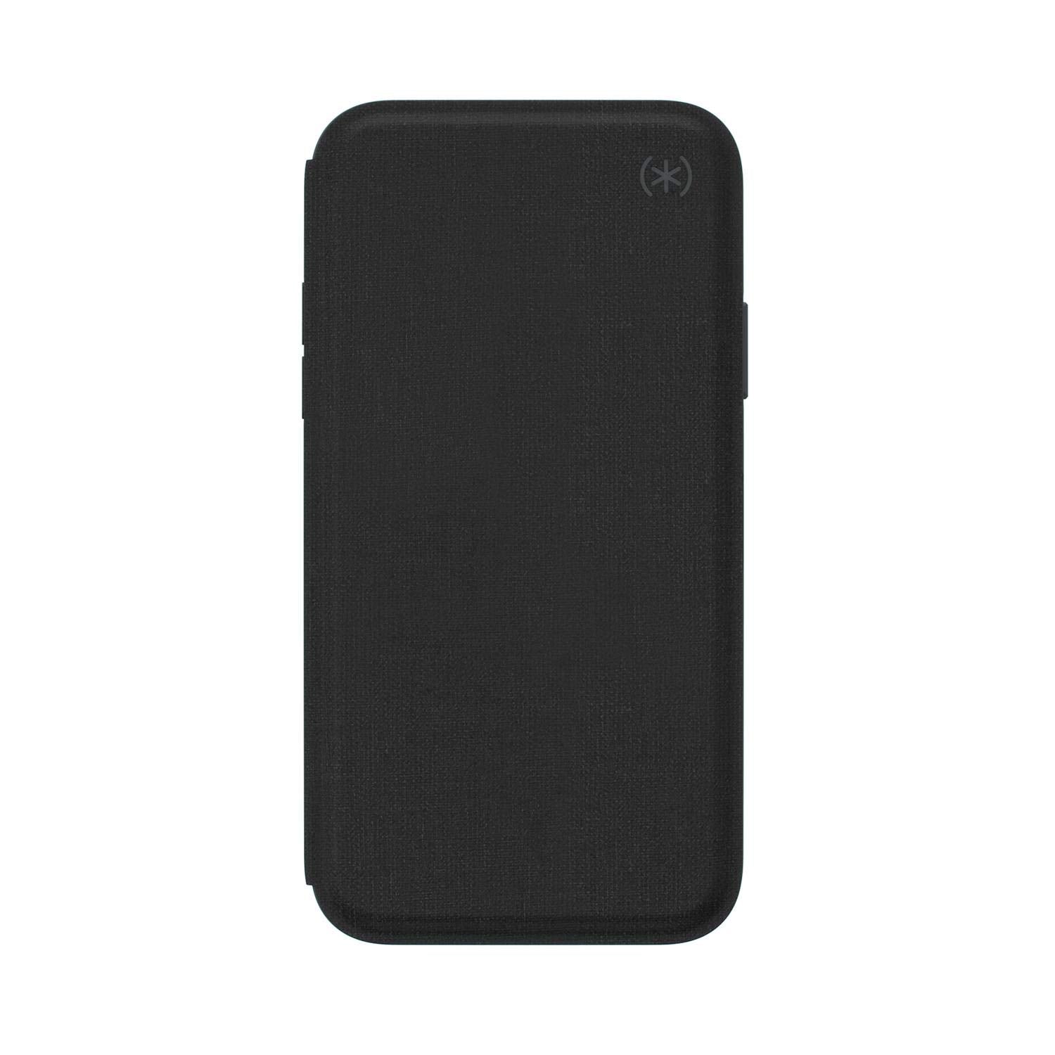 Speck Products Presidio Folio iPhone Xs/iPhone X Case, Heathered Black/Black/Slate Grey
