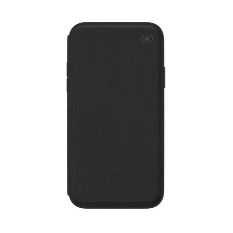 Speck Products Presidio Folio iPhone Xs/iPhone X Case, Heathered Black/Black/Slate Grey