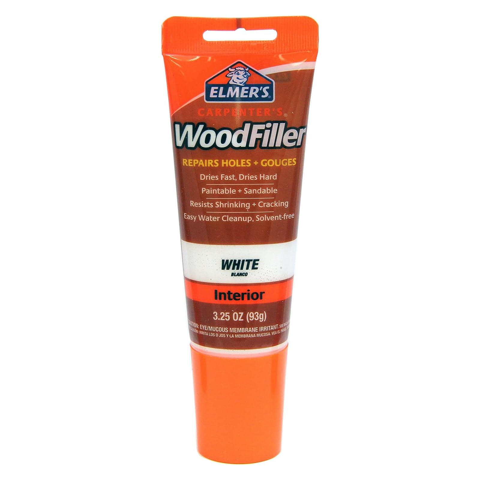 Elmer's E855 Carpenter's Wood Filler, 3.25-Ounce Tube, White -10 Pack
