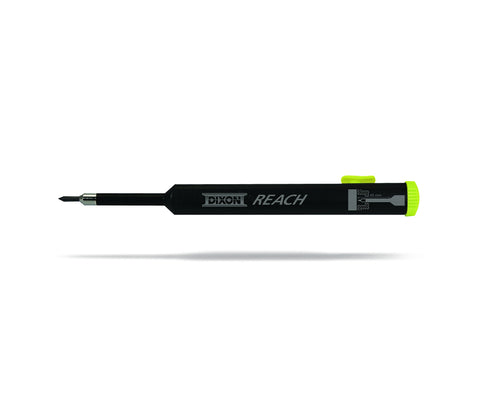 Dixon Industrial REACH- Deep Hole Mechanical Pencil with Lead Refills included, Yellow (14301)