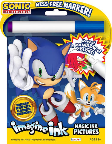 Bendon Sonic the Hedgehog Coloring and Activity Book with Imagine Ink