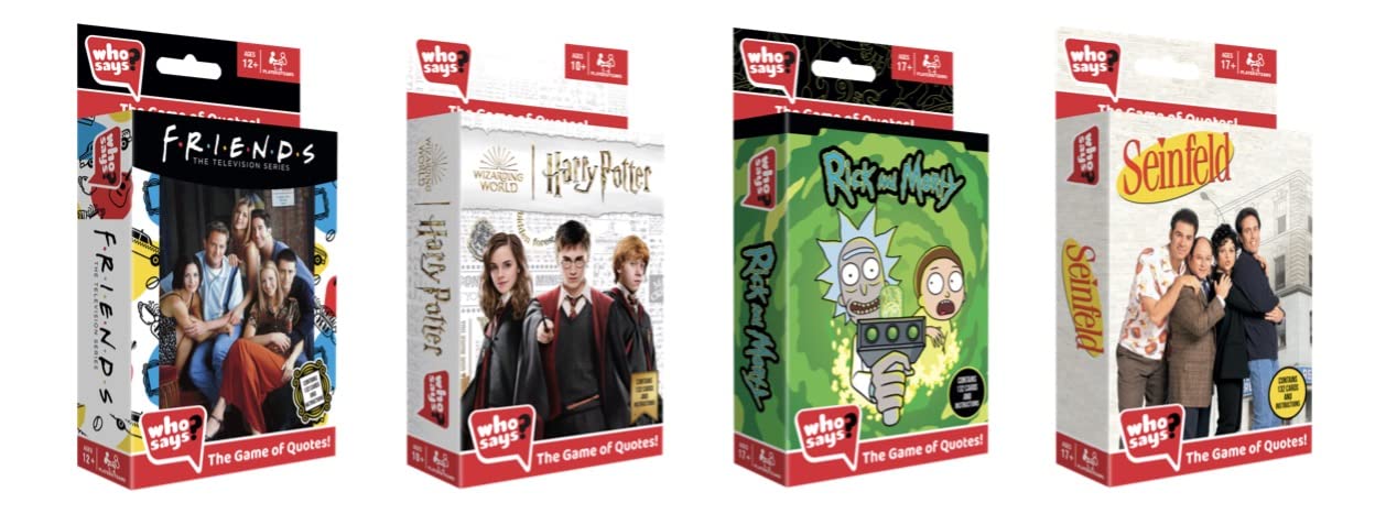 Who Says? Card Game Harry Potter Edition Ages 10 & Up