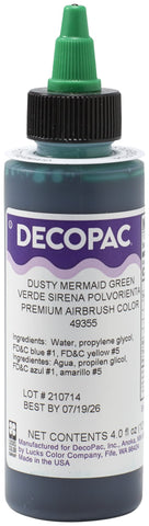 DECOPAC Food Coloring, Airbrush Food Color, Edible Airbrush For Cake Decorating, Cookie Airbrush Coloring, Food Airbrush Kit Add-on, Airbrushes For Cake Decorating 4 Fl Oz - Dusty Mermaid