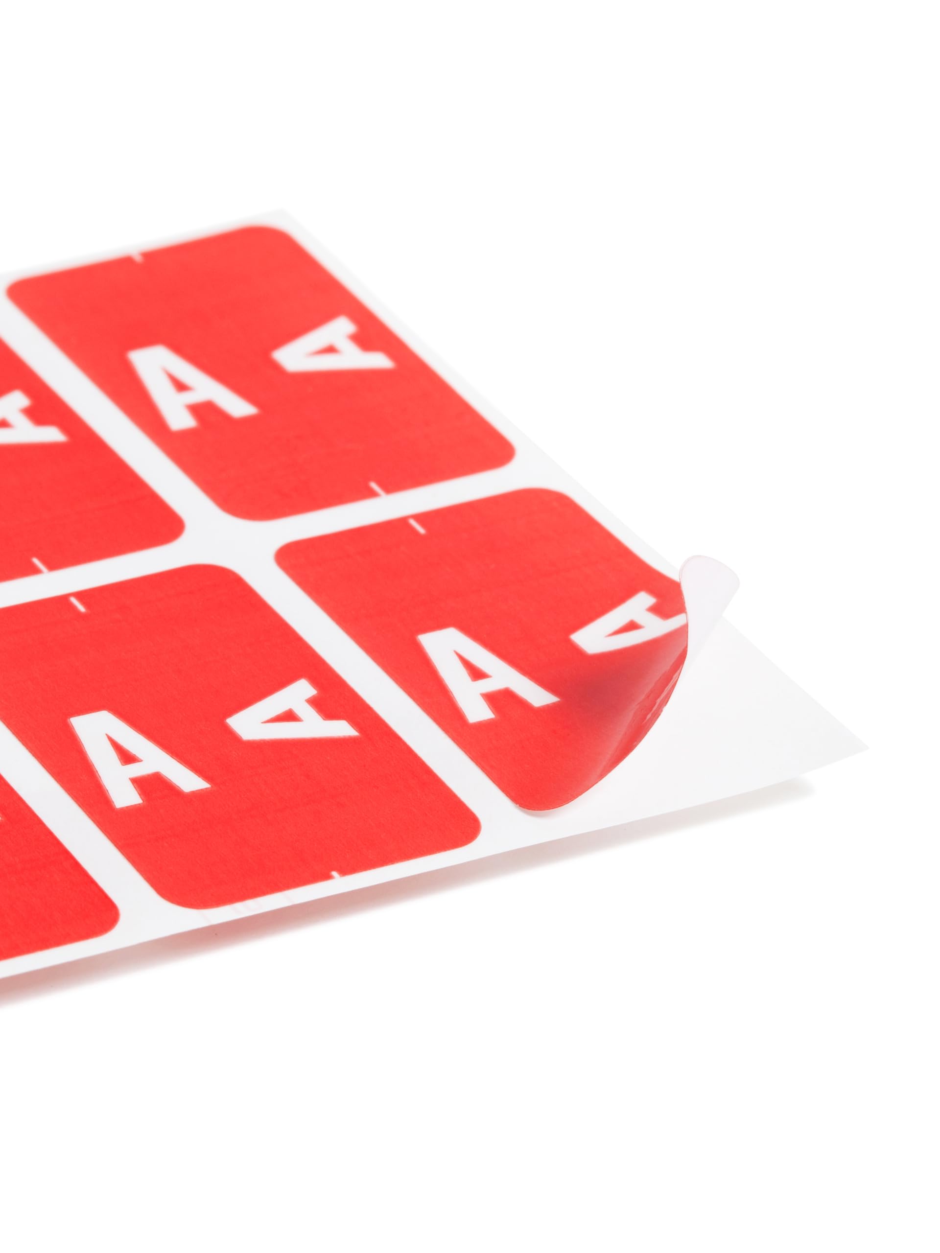 Smead AlphaZ ACCS Color-Coded Alphabetic Label, A, Label Sheet, Red, 100 per Pack (67171)