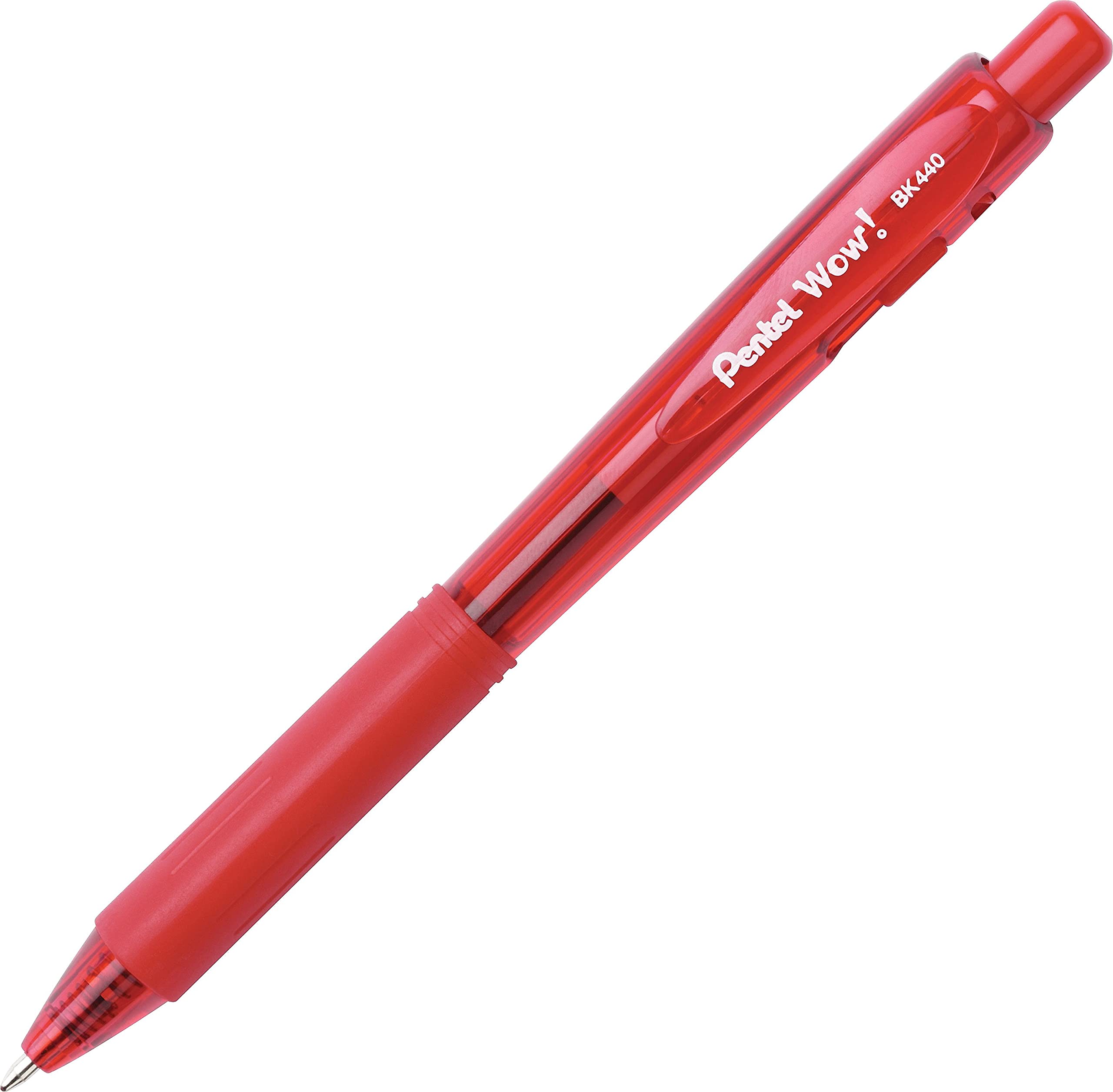 Pentel BK440BP8M WOW! Retractable Ballpoint Pen, 1mm, Assorted Barrel, Assorted Ink, 8/Pack