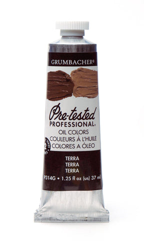 Grumbacher Pre-Tested Oil Paint, 37ml/1.25 oz., Terra (P314G)