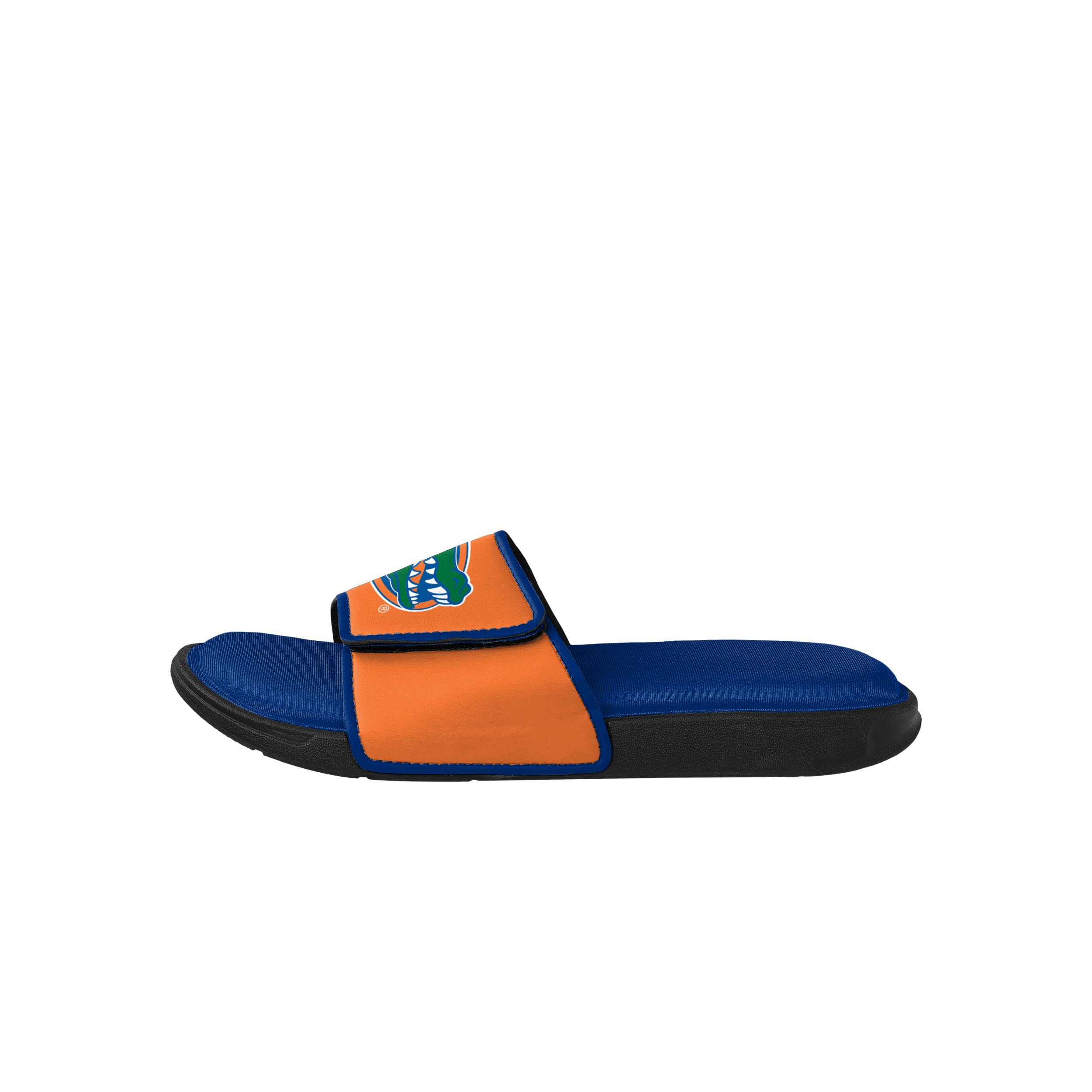FOCO NCAA Florida Gators Mens Deluxe Foam Sport Shower Slide Flip Flop SandalsDeluxe Foam Sport Shower Slide Flip Flop Sandals, Team Color, Medium/ Mens Size 9-10