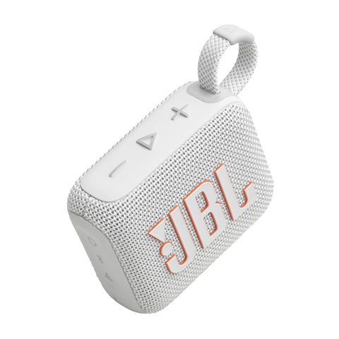 JBL Go 4 - Ultra-Portable, Waterproof and Dustproof Bluetooth Speaker, Big JBL Pro Sound with Punchy bass, 7-Hour Built-in Battery, Made in Part with Recycled Materials (White)