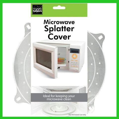 Handy Helpers Kitchen Essentials Microwave Splatter Cover, 10" x 12", Silver