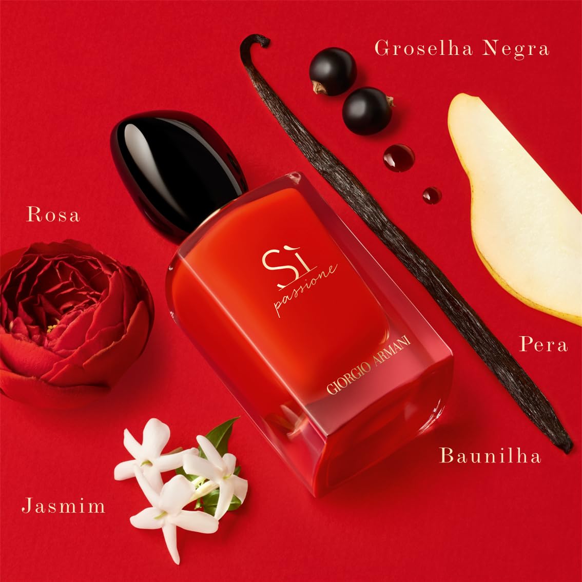 Armani Beauty – Sì Passione – Eau de Parfum – Vanilla Perfume for Women – Floral Citrus Fragrance – Blackcurrant Nectar, Damascena Rose, Black Tea Notes - 1.6 Fl Oz