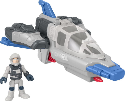 Fisher-Price Disney and Pixar Lightyear Toys Imaginext Hyperspeed Explorer XL-01 Spaceship & Buzz Lightyear Figure Set for Pretend Play Ages 3+ Years​