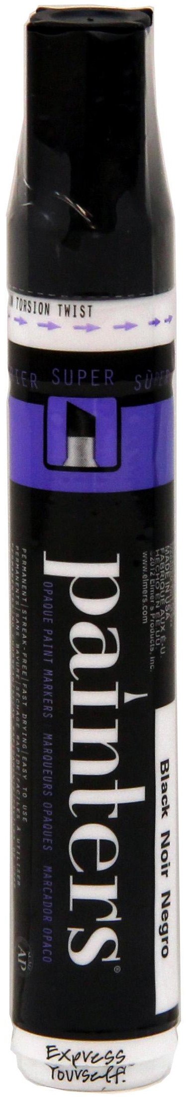 Elmer's Painters Opaque Paint Marker, Super Chisel Tip, Black, 1 Count