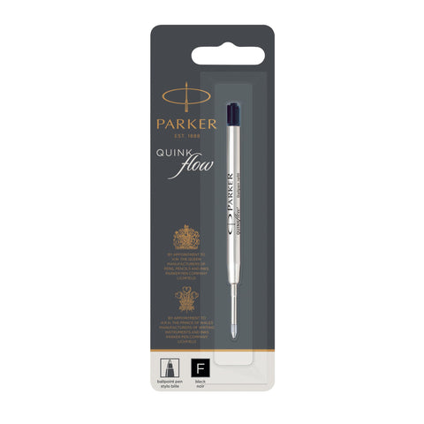 Parker Refill for Parker Ballpoint Pens, Fine Conical Tip, Black Ink