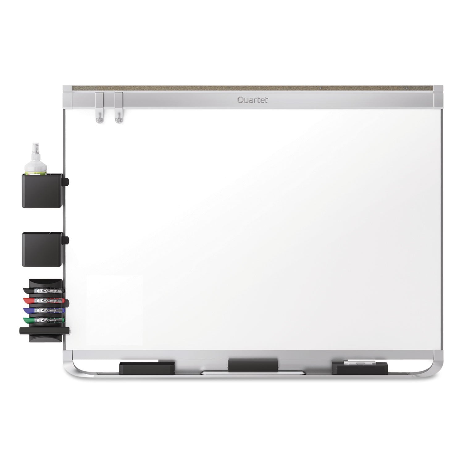 Quartet Magnetic Whiteboard, Porcelain, White Board, Dry Erase Board, 8' x 4', Aluminum Frame, Prestige 2 Duramax (P558AP2)