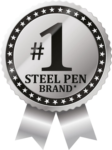 Zebra Pen F-301 Ballpoint Bold Point 1.6mm Stainless Steel Retractable Ballpoint 1-Pack – Easy-Glide Ink, Non-Slip Grip, Metal Clip, Refillable with F-Refill, Professional Design (27311)