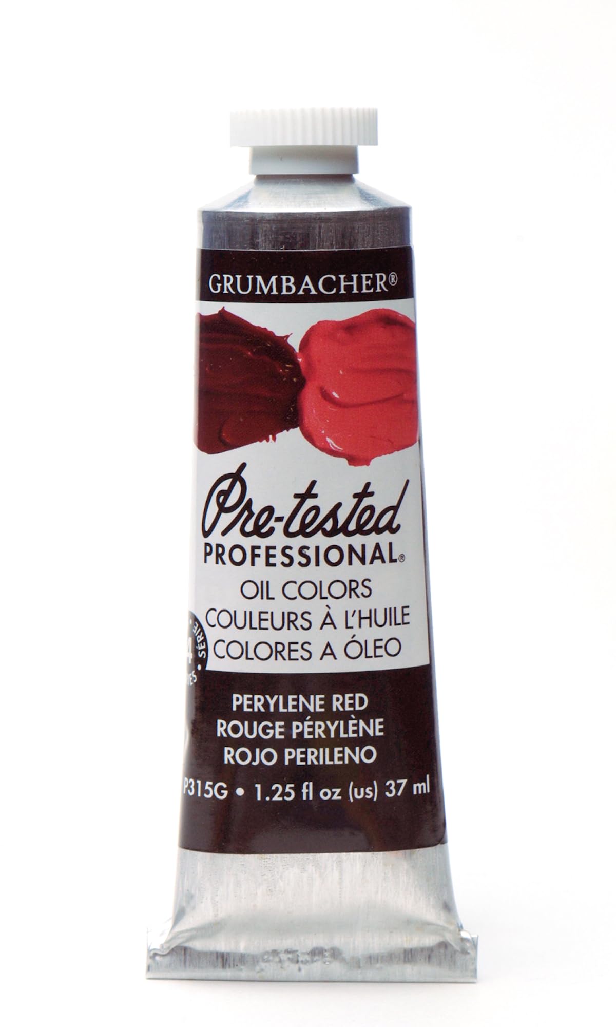 Grumbacher Pre-Tested Oil Paint, 37ml/1.25 oz., Perylene Red (P315G)