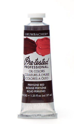 Grumbacher Pre-Tested Oil Paint, 37ml/1.25 oz., Perylene Red (P315G)
