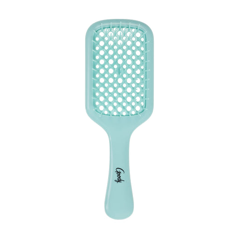 Planet Goody Ocean Rescue Vented Paddle Brush - Teal, Ouchless Detangler with Flexible Bristles, Helps Accelerate Drying, Use as a Detangling or Styling Brush, All Hair Types