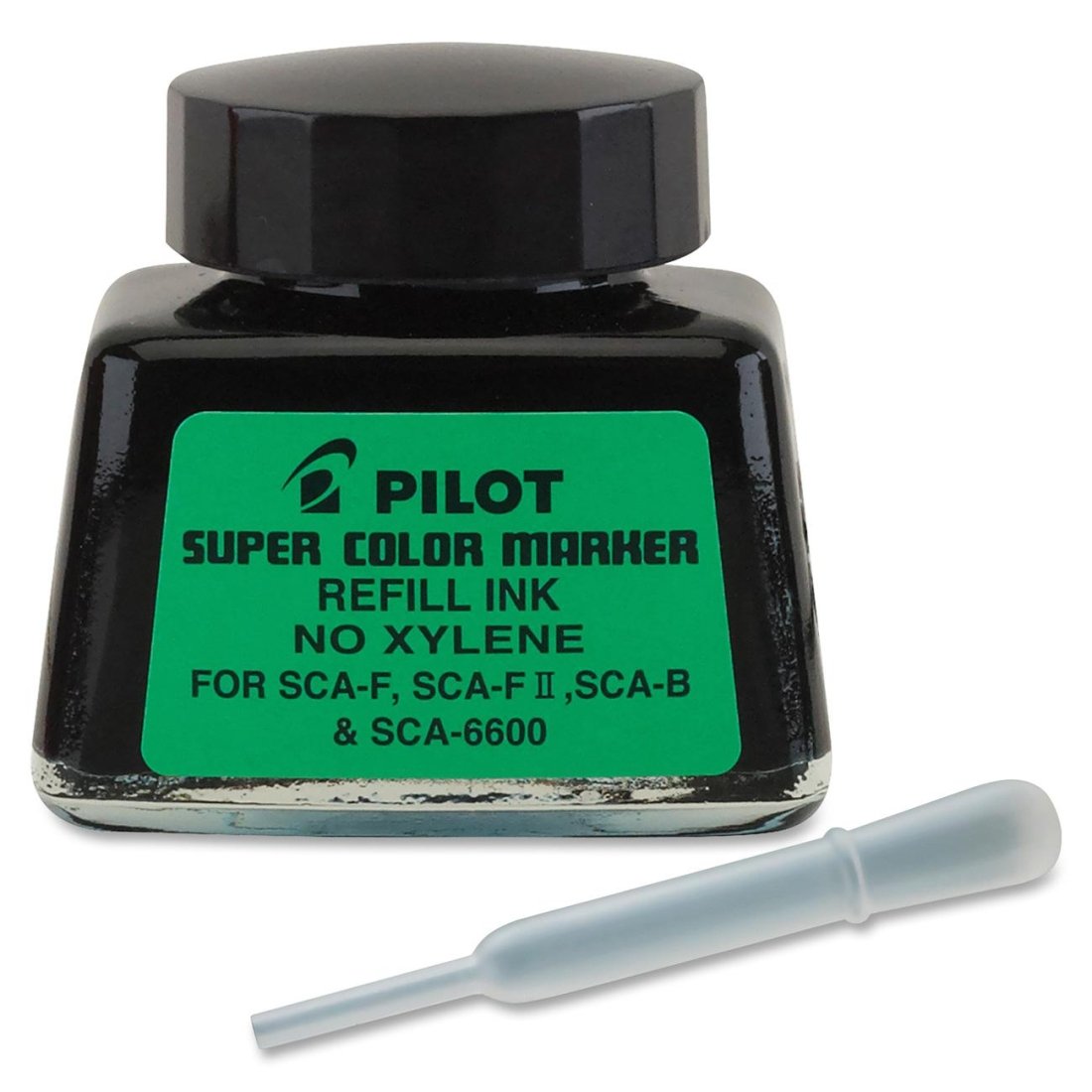 PILOT Super Color Permanent Marker Refill Ink, Xylene-Free Black Ink, 1 Ounce Bottle with Dropper (48500)