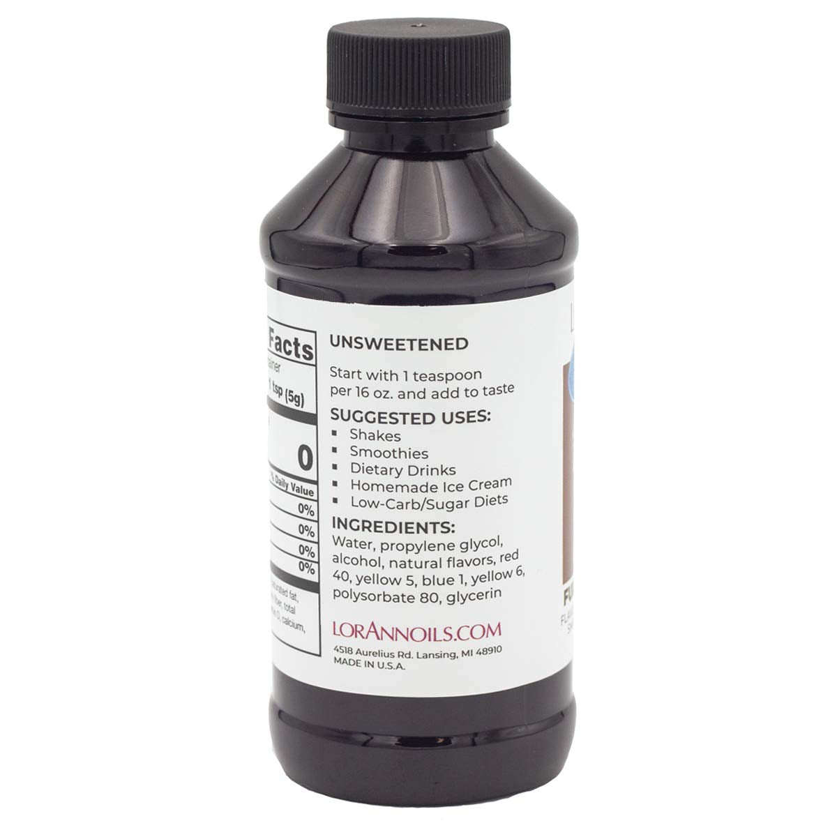 LorAnn Fudge Brownie Flavor Fountain, 4 oz Bottle
