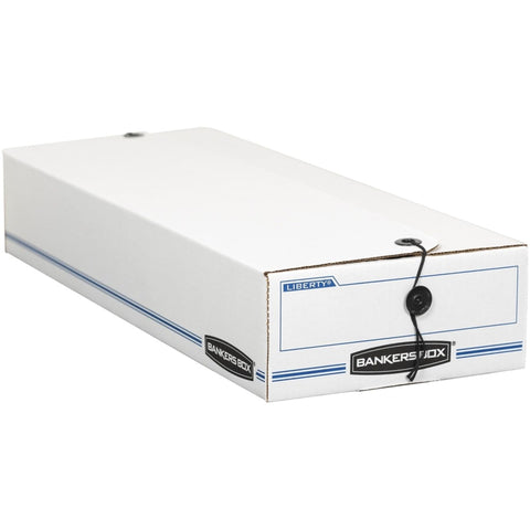 Bankers Box LIBERTY Check and Form Boxes, Standard Set-Up, String and Button, 9 x 23 x 4 Inches, Case of 12, (00002)