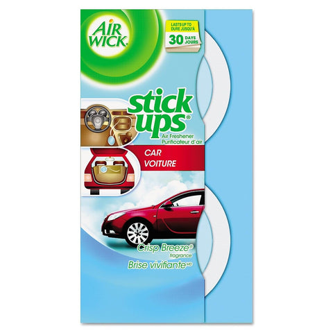 Air Wick Stick Ups Car Air Freshener, Crisp Breeze (Packaging May Vary), 2ct (Pack of 2)