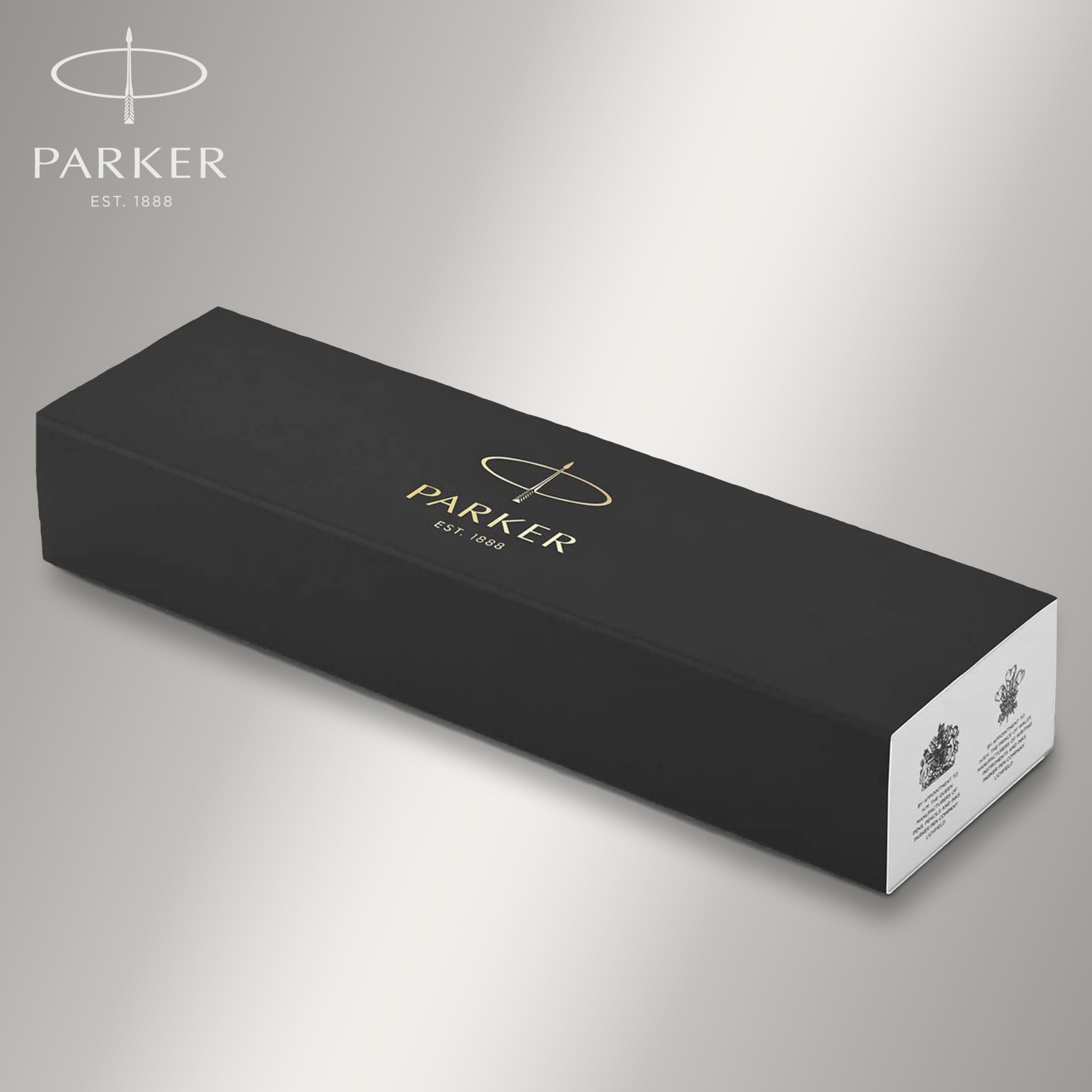 Parker IM Rollerball Pen, Fine Point, Matte Black with Black Trim, Black Ink Refill, Gift Box – Modern Design, Smooth Writing