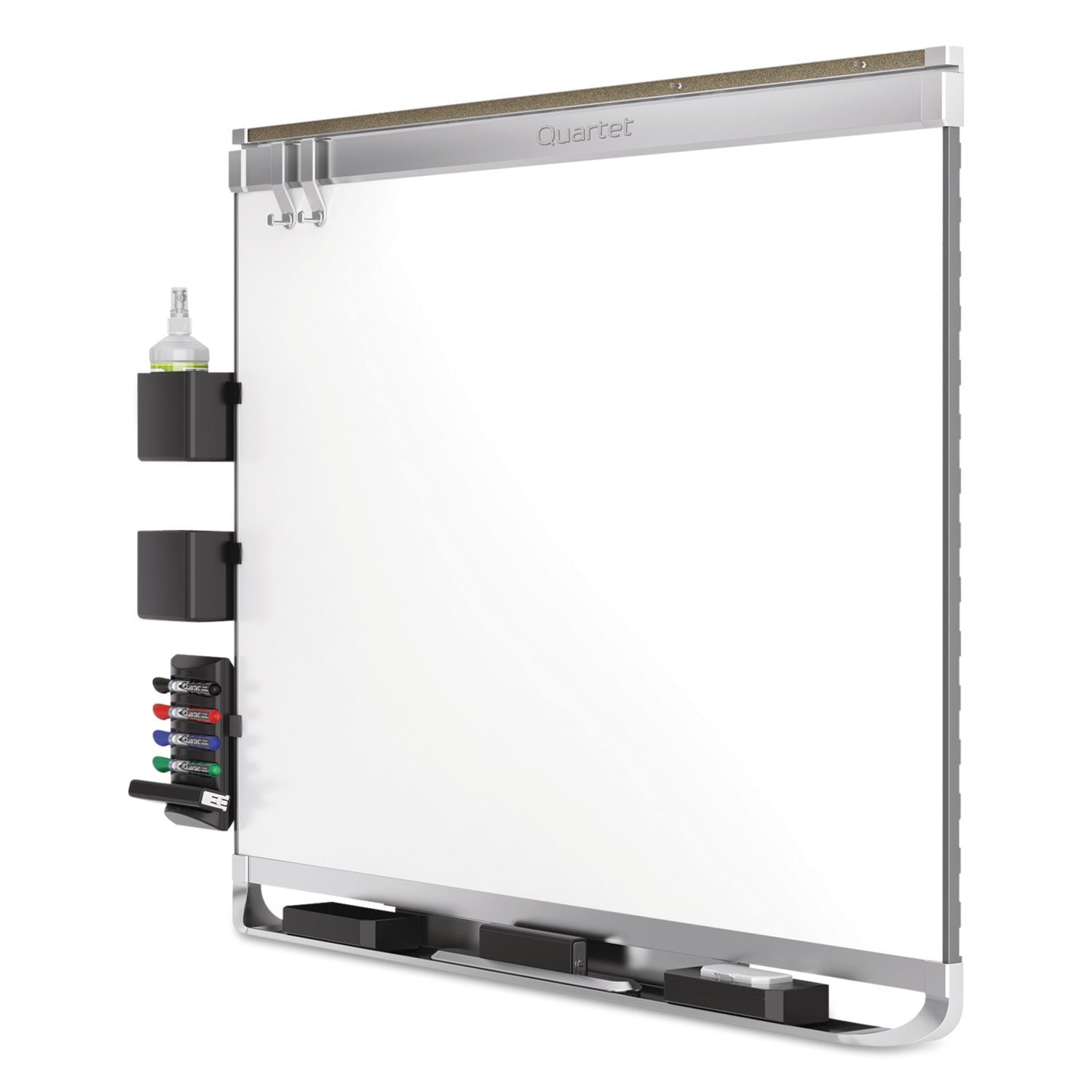 Quartet Magnetic Whiteboard, Porcelain, White Board, Dry Erase Board, 8' x 4', Aluminum Frame, Prestige 2 Duramax (P558AP2)