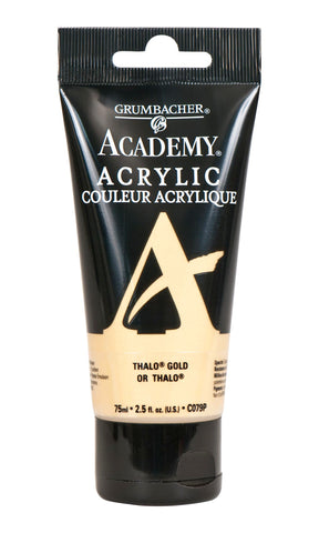 GRUMBACHER Academy Acrylic Paint Size: 254 oz, Thalo Gold (C079P)