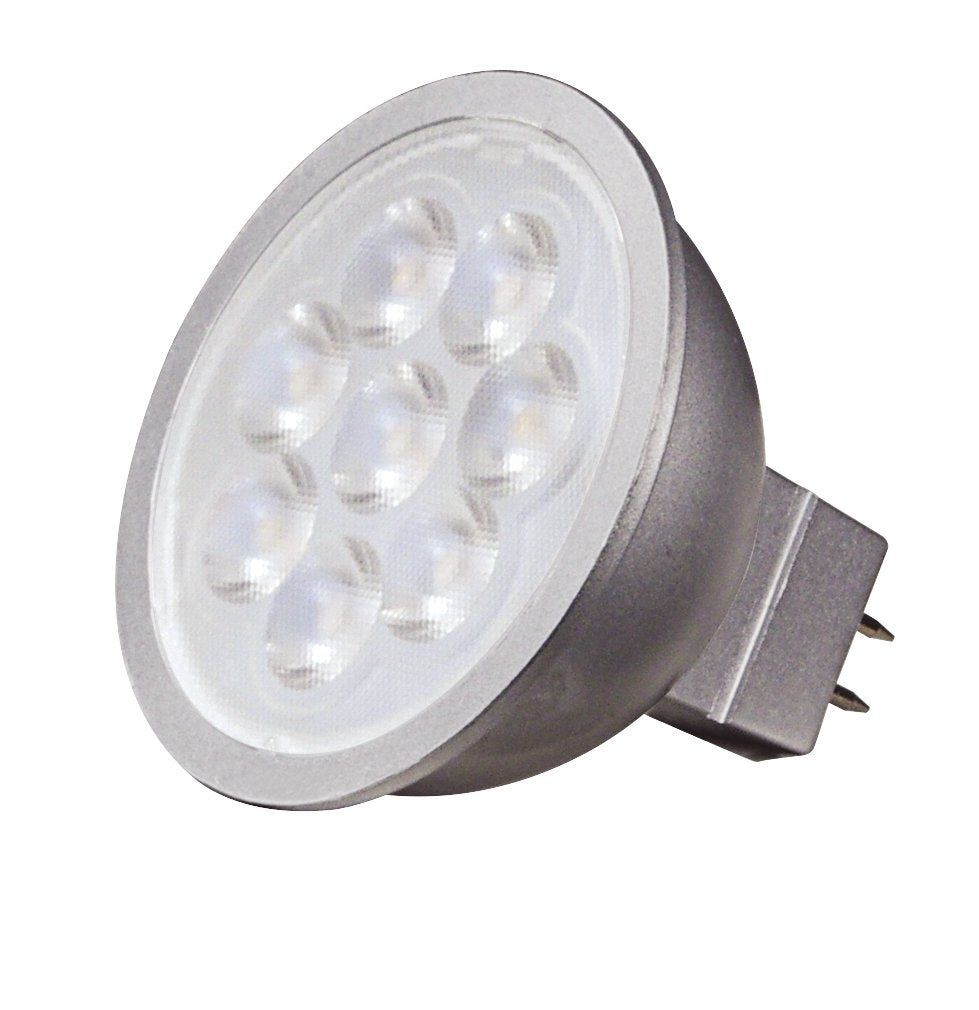 Satco S9493 GU 5.3 Bulb in Light Finish, 1.78 inches, 25-Degree Beam Spread, 4000K