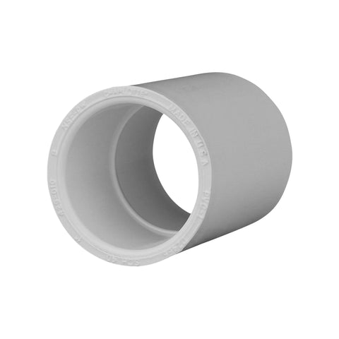 Charlotte Pipe 1" Coupling Pipe Fitting - (Socket x Socket) Schedule 40 PVC Pressure Durable, Easy to Install, High Tensile and Sound Deadening for Home or Industrial Use (Single Unit)