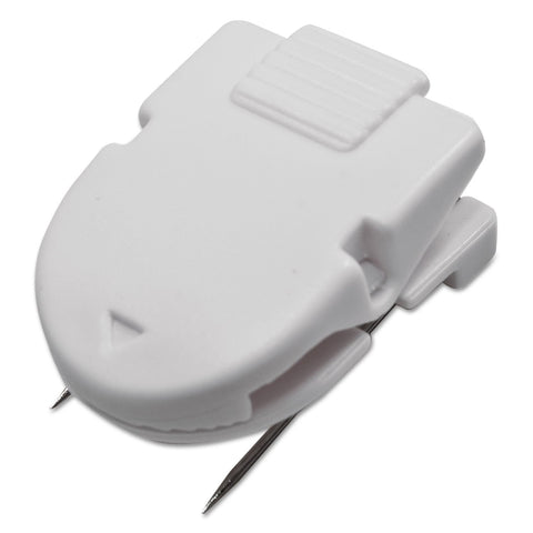 ADVANTUS Panel Wall Clip for Fabric Panels, Standard Size, 40-Sheet Capacity, Pack of 4, White (75300)